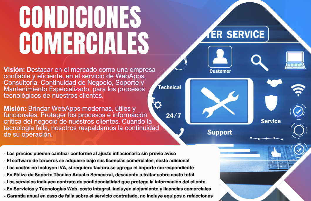 Condiciones Comerciales